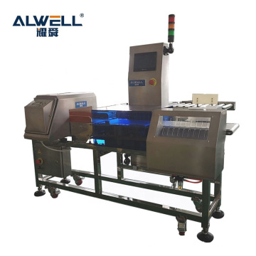 Combined checkweigher check weigher and metal detector with combination weight